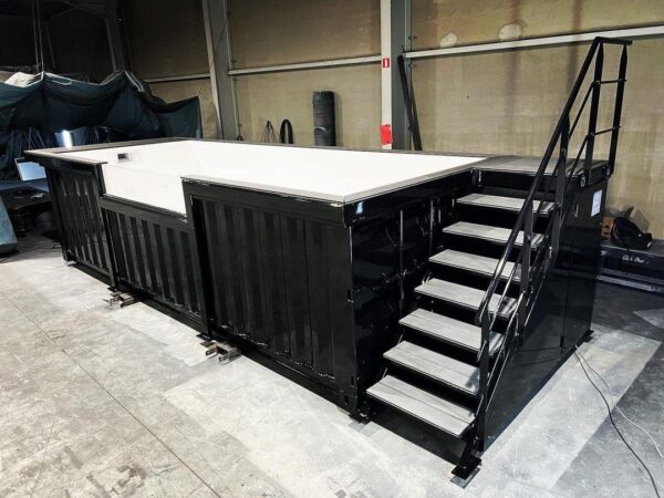 20ft Container Pool Black