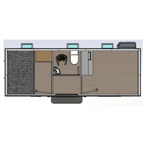 Modern Portable Office 7ft x 20ft with Bedroom - Image 6