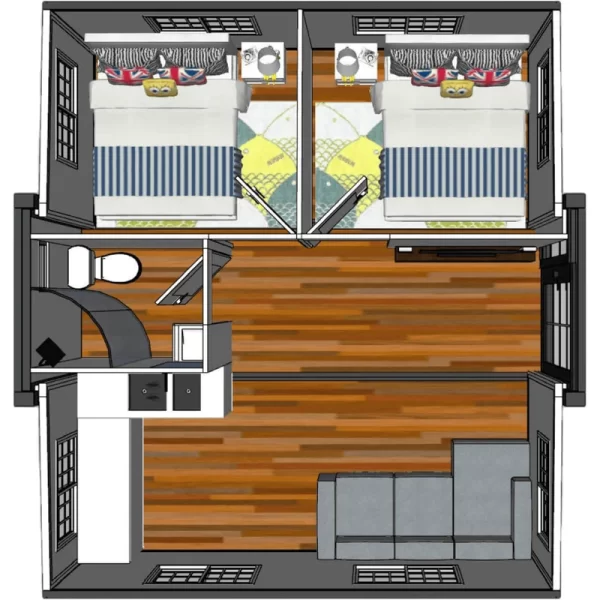 Expandable Prefab Home 19ft x 20ft - Image 4