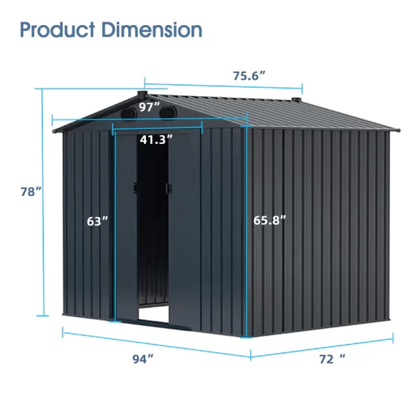 Metal Storage Shed For Sale - Image 2